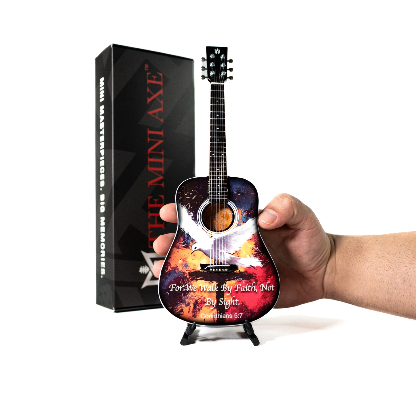 Corinthians 5:7 Collectible Miniature Guitar