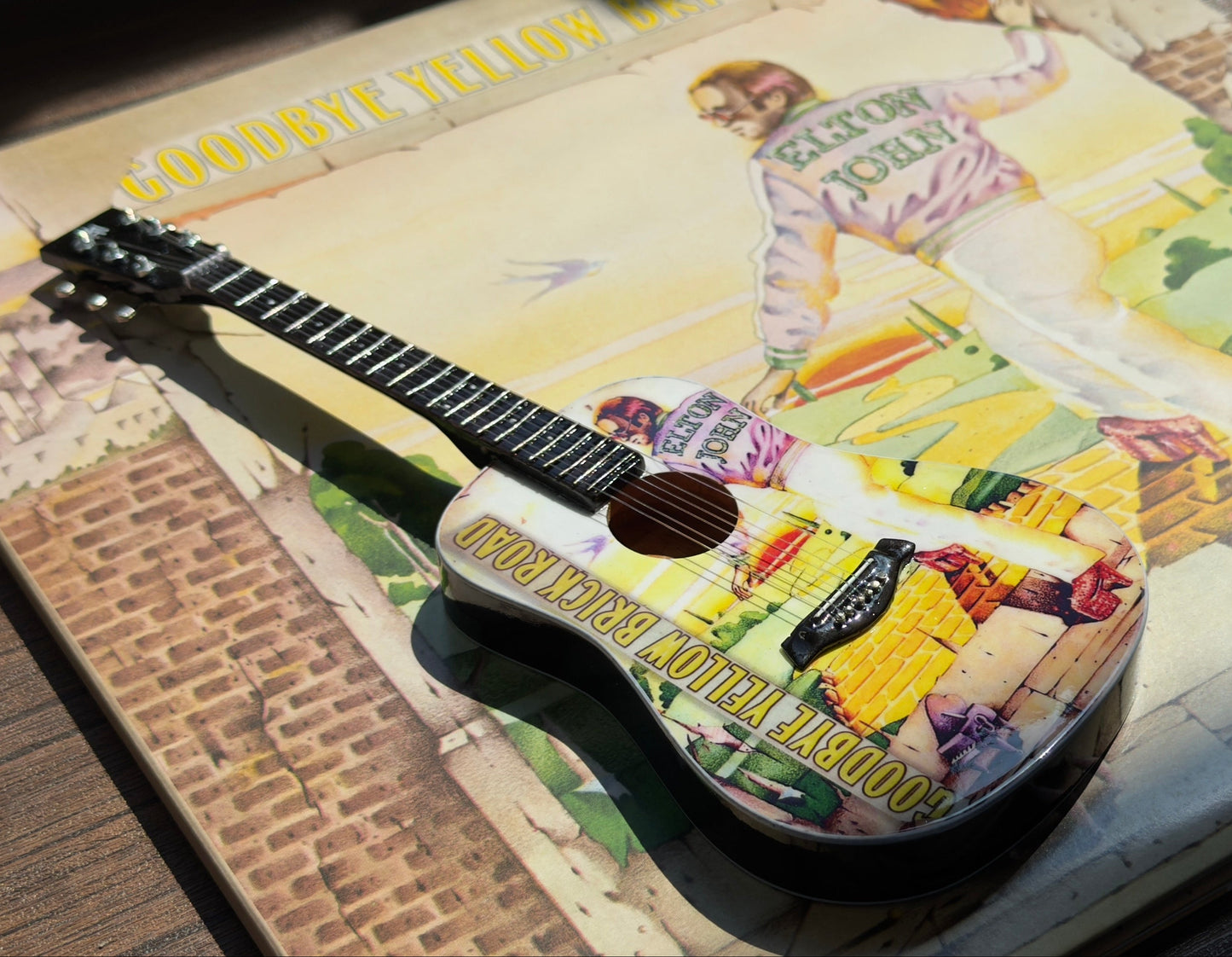 Goodbye Yellow Brick Road Collectible Miniature Guitar