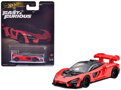 McLaren Senna Red "Fast X" (2023) Movie "Fast & Furious" Series Diecast Model Car by Hot Wheels  free shipping USA