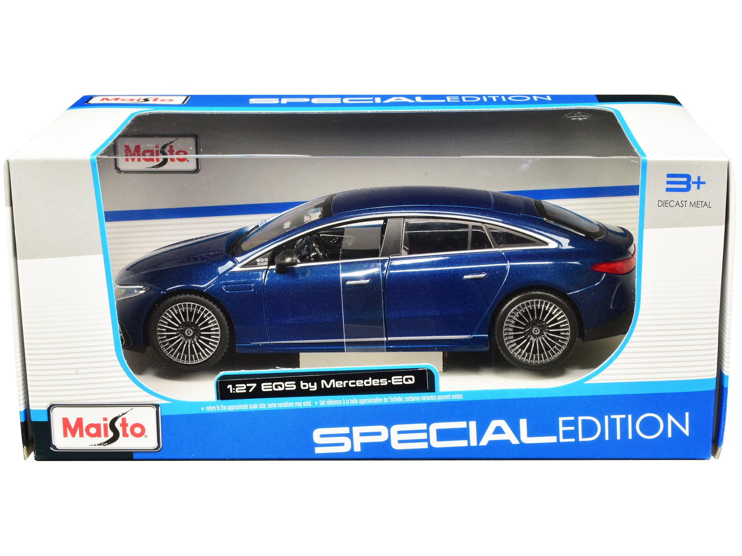 Mercedes-Benz EQS Blue Metallic "Special Edition" Series 1/27 Diecast Model Car by Maisto  free shipping USA