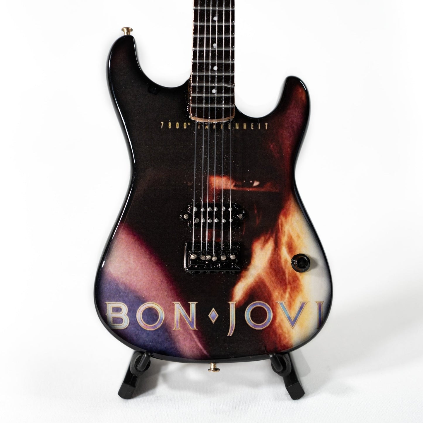 Bon Jovi 7800° Fahrenheit Collectible Miniature Guitar