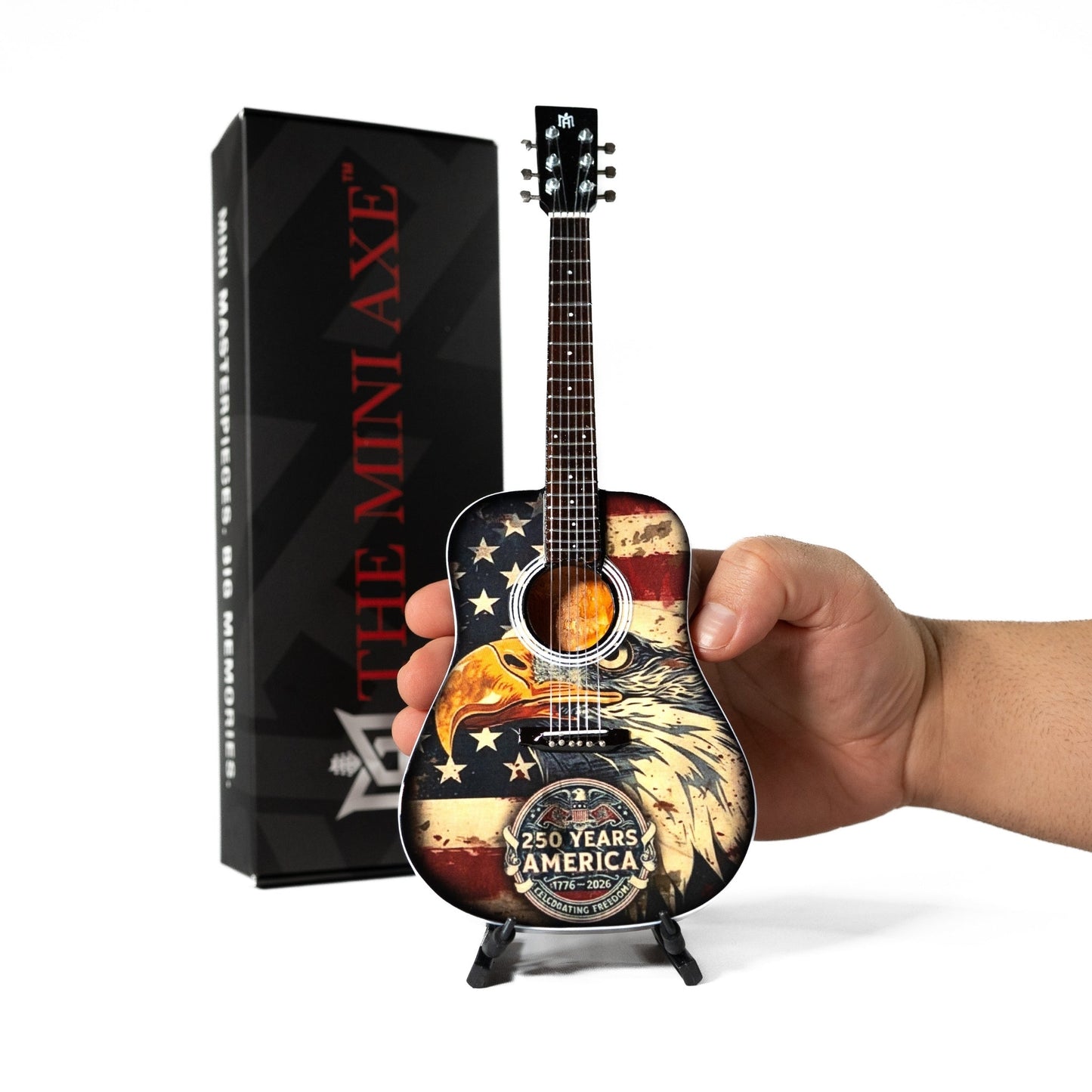 America 250 Collectible Miniature Guitar