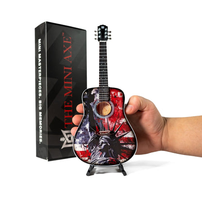 Liberty Rising Collectible Miniature Guitar