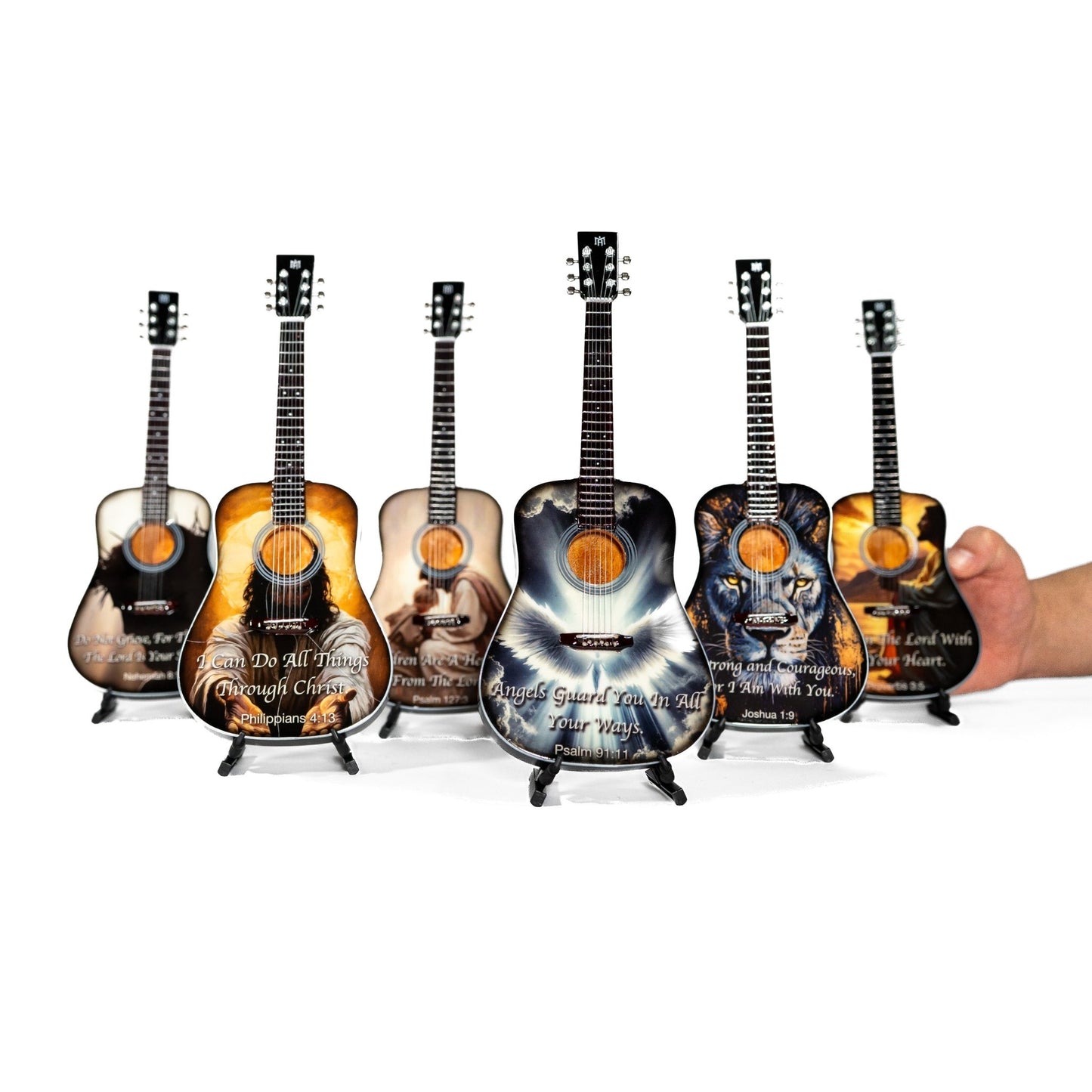 The Holy Scripture Collectible Miniature Guitar Set