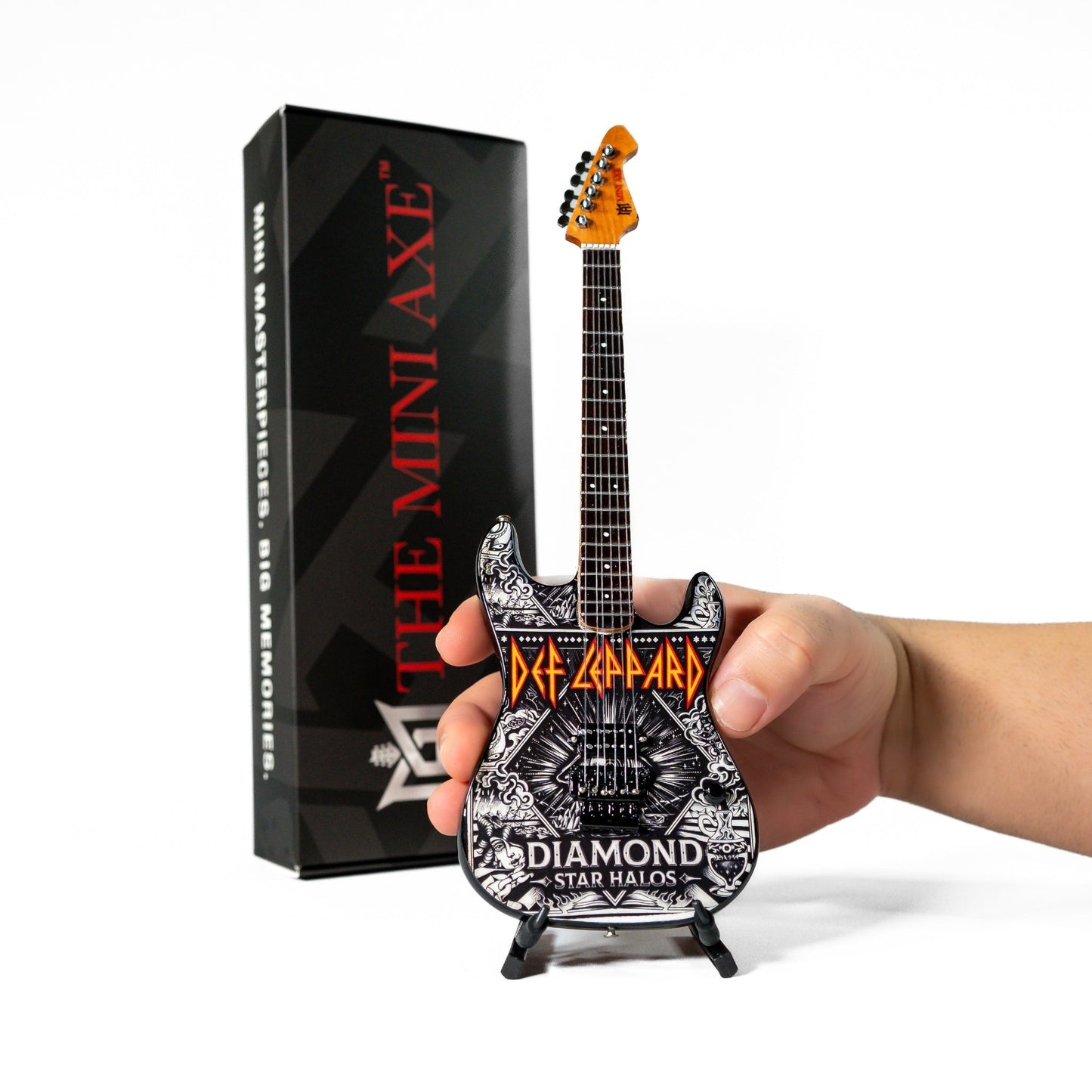 Def Leppard "Diamond" Collectible Miniature Guitar