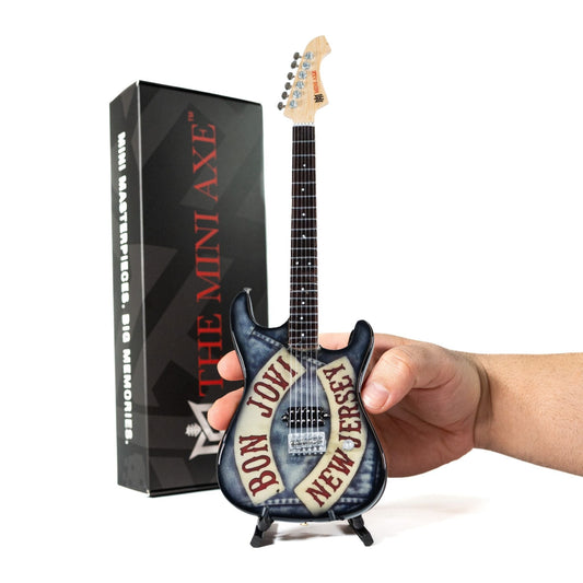 Bon Jovi Denim Collectible Miniature Guitar