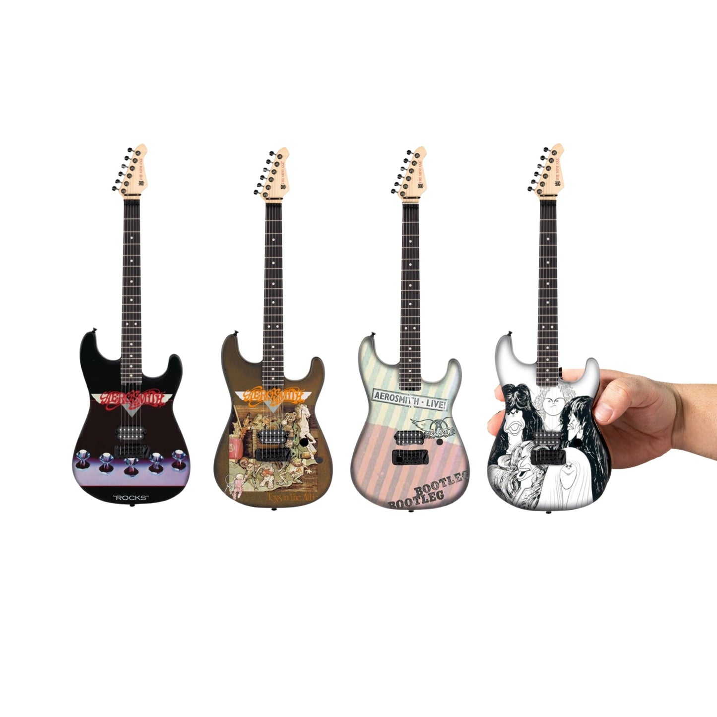 Aerosmith "The 70's Set" Collectible Miniature Guitar Collection