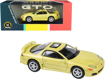 Mitsubishi 3000GT GTO with Sunroof Martinique Yellow Pearl 1/64 Diecast Model Car by Paragon  free shipping USA