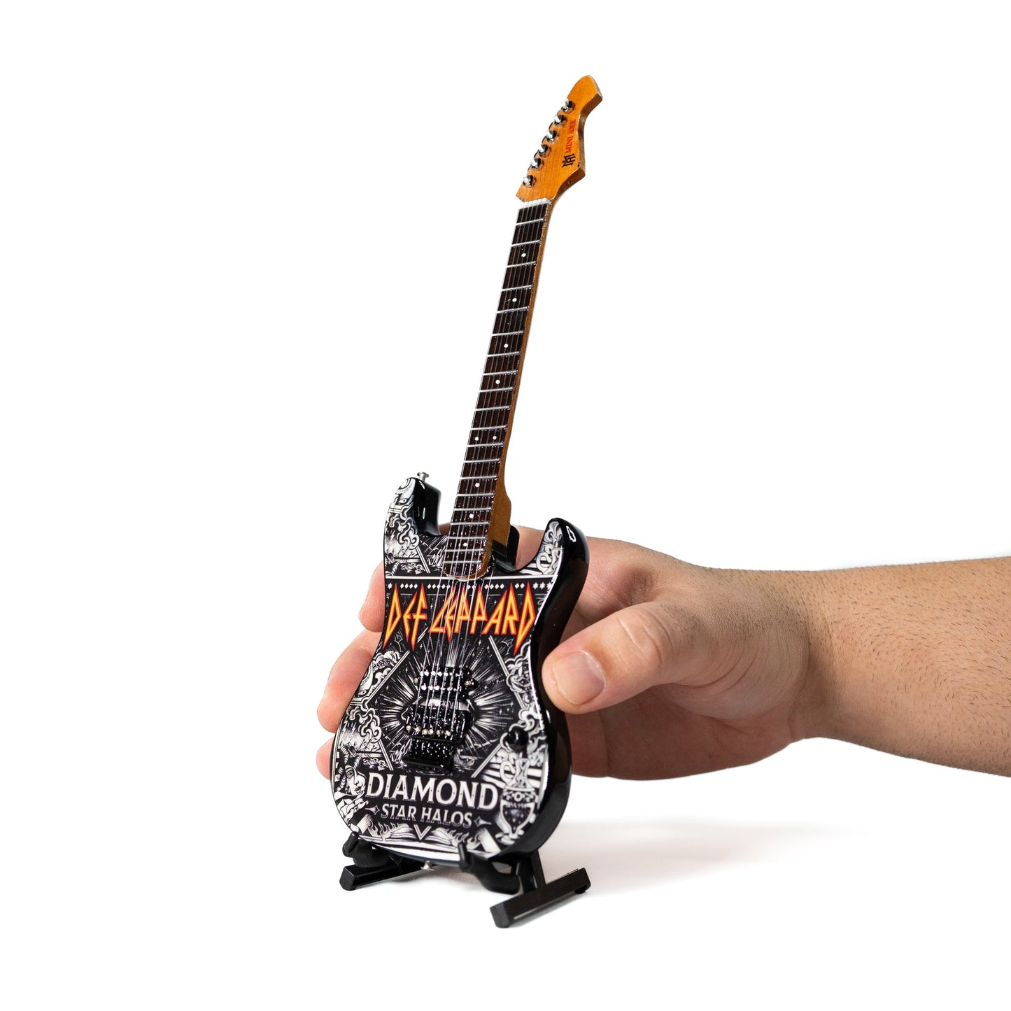 Def Leppard "Diamond" Collectible Miniature Guitar