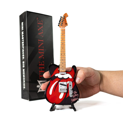The Rolling Stones "Tongue and Lips" Collectible Miniature Guitar