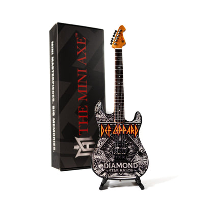 Def Leppard "Diamond" Collectible Miniature Guitar
