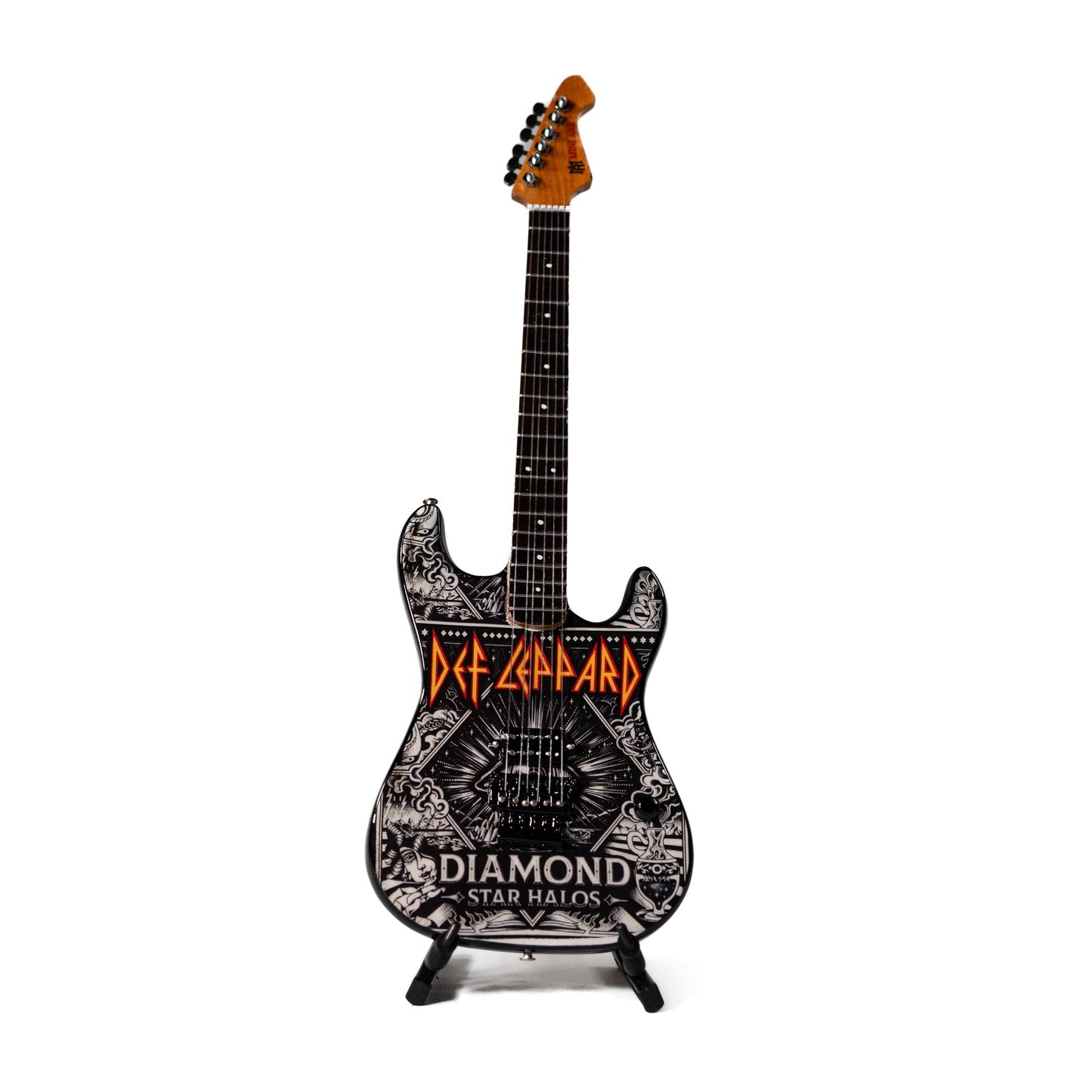 Def Leppard "Diamond" Collectible Miniature Guitar