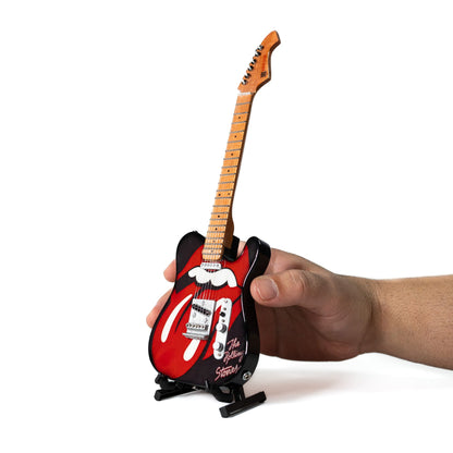 The Rolling Stones "Tongue and Lips" Collectible Miniature Guitar
