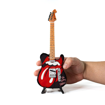 The Rolling Stones "Tongue and Lips" Collectible Miniature Guitar