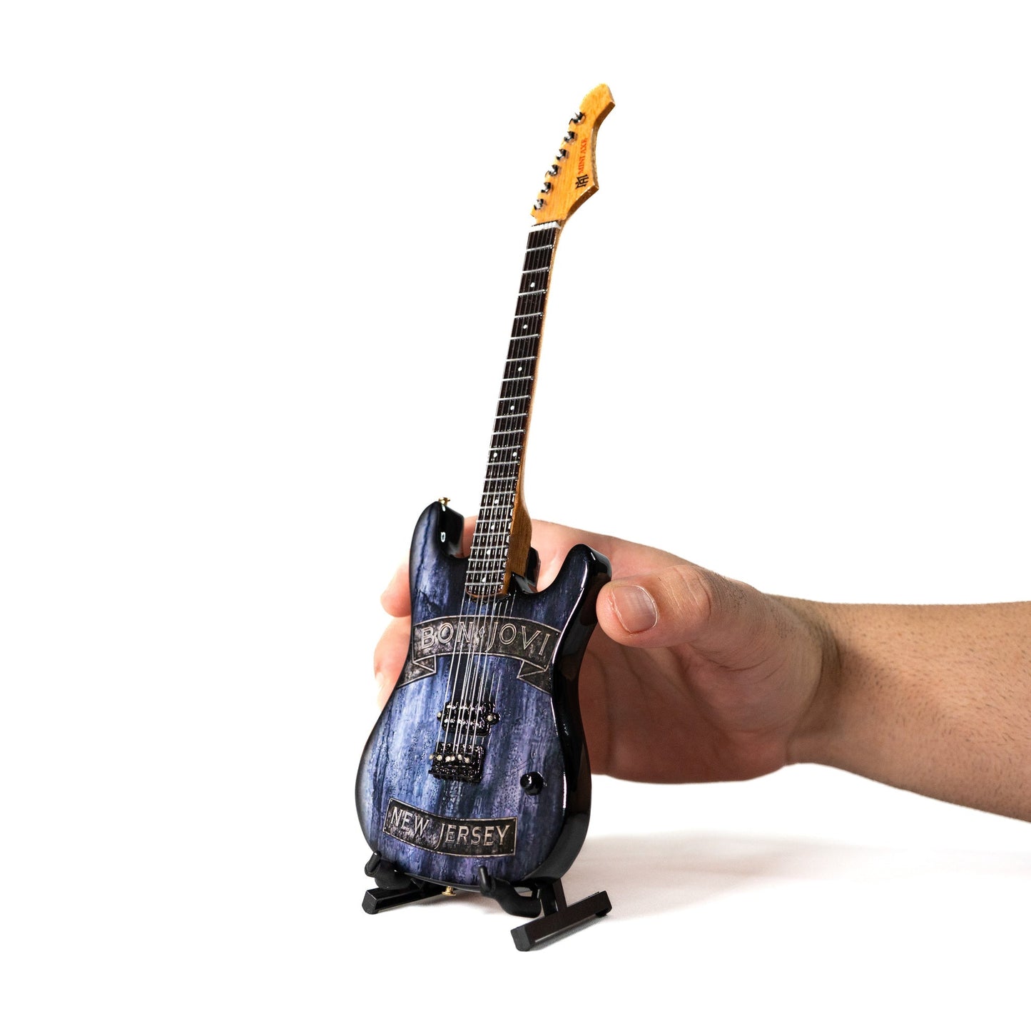 Bon Jovi New Jersey Collectible Miniature Guitar