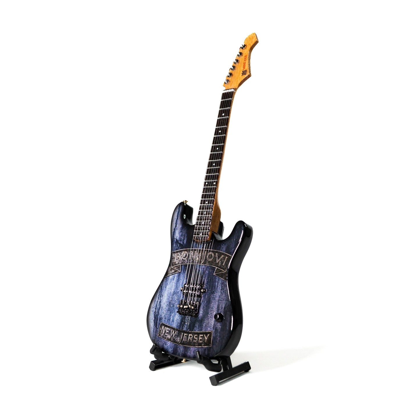Bon Jovi New Jersey Collectible Miniature Guitar