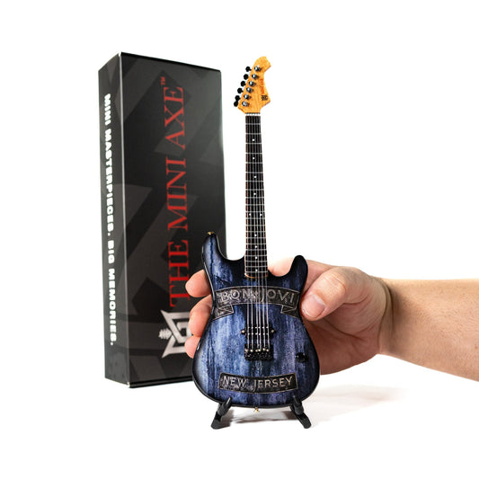 Bon Jovi New Jersey Collectible Miniature Guitar