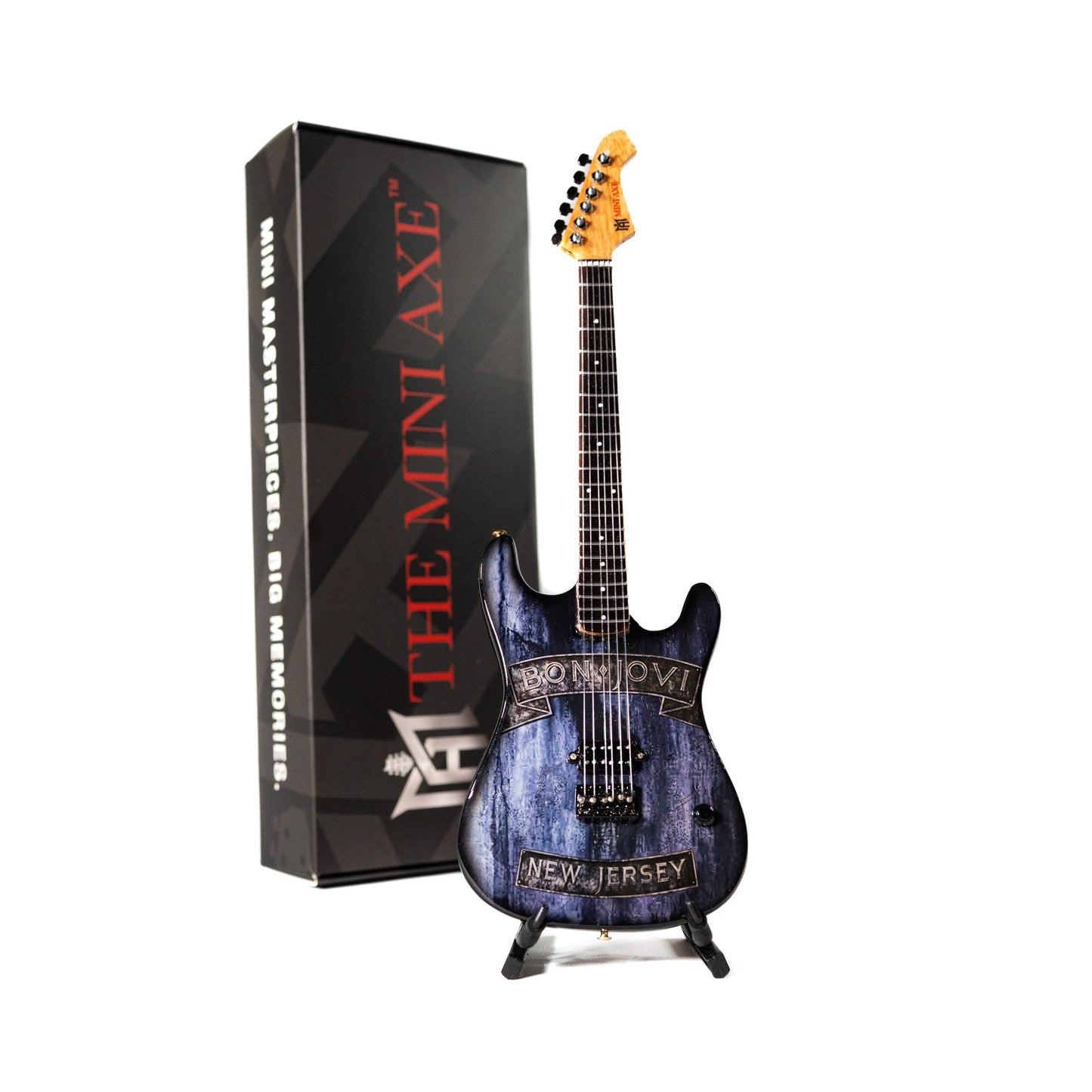 Bon Jovi New Jersey Collectible Miniature Guitar
