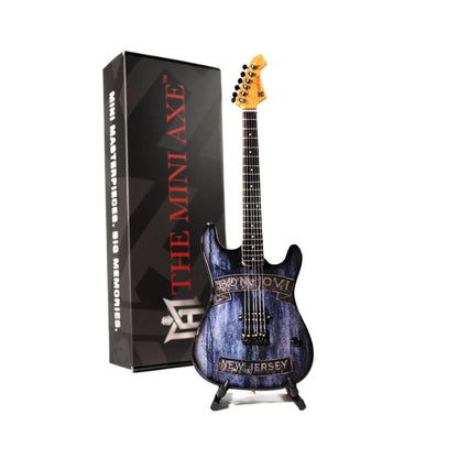 Bon Jovi New Jersey Collectible Miniature Guitar
