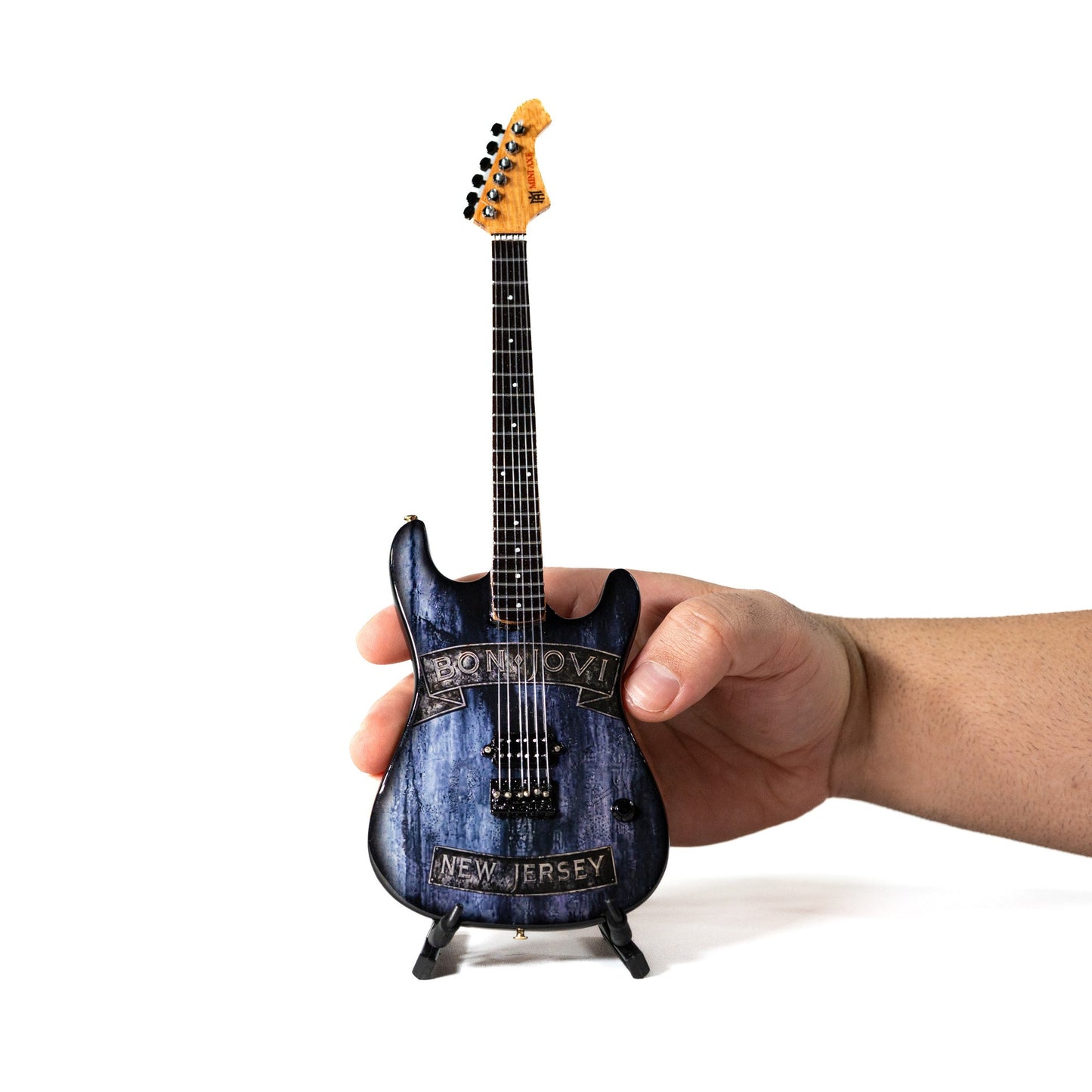 Bon Jovi New Jersey Collectible Miniature Guitar