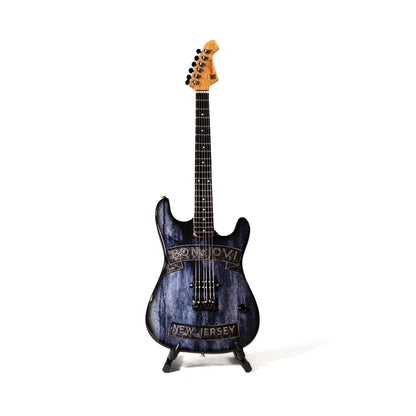 Bon Jovi New Jersey Collectible Miniature Guitar