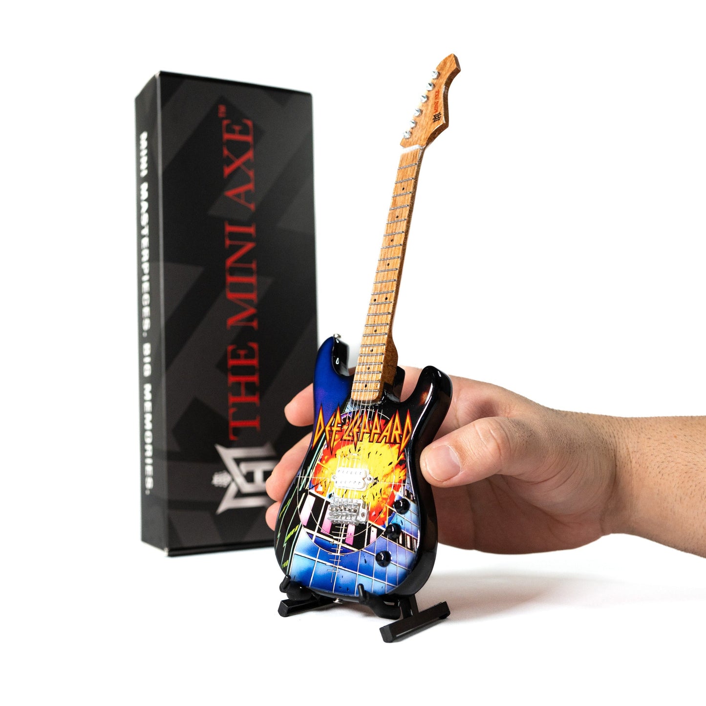 Def Leppard’s “Pyromania” Collectible Miniature Guitar