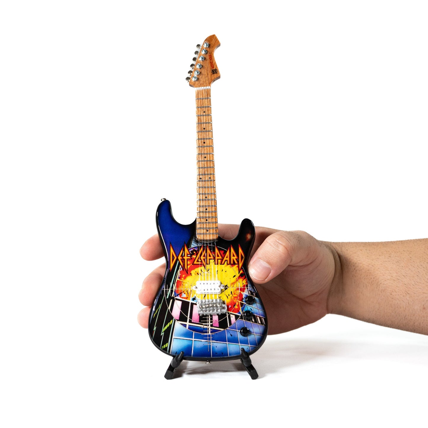 Def Leppard’s “Pyromania” Collectible Miniature Guitar