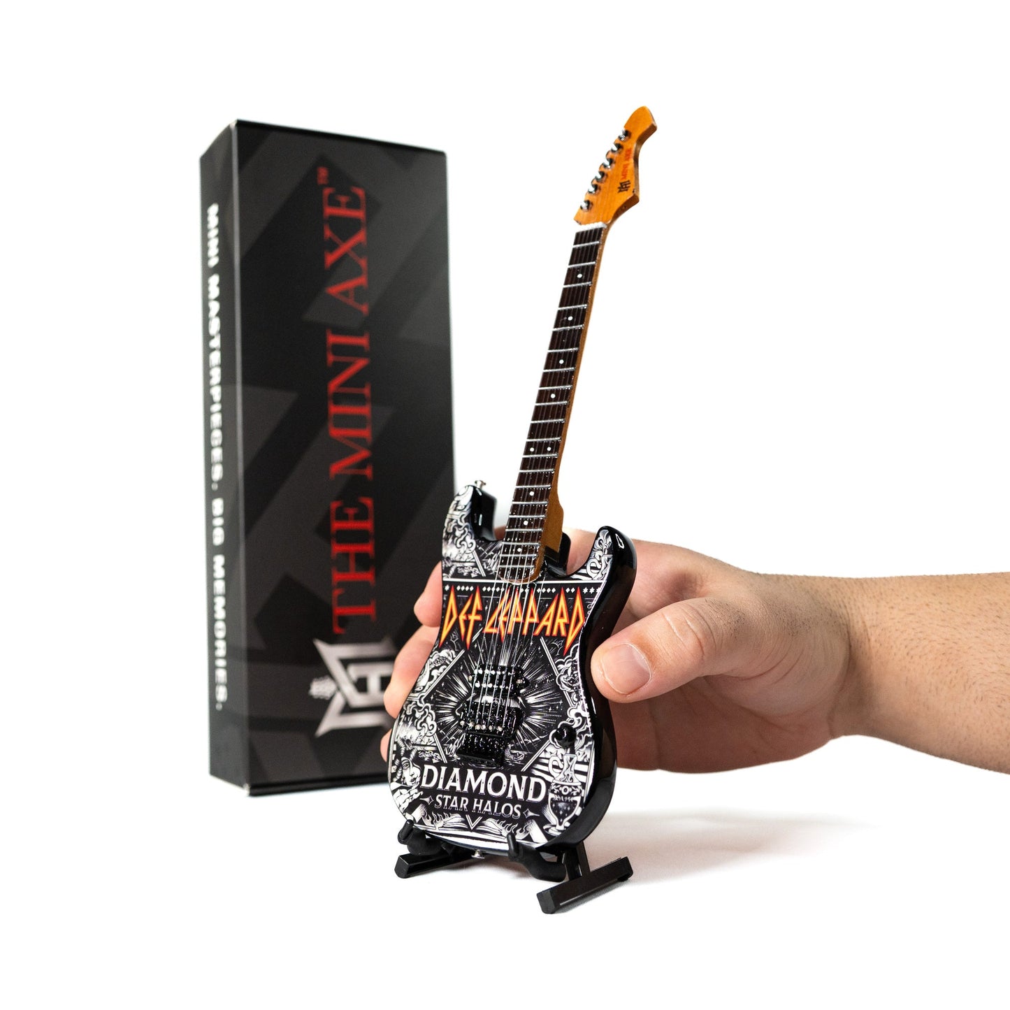 Def Leppard "Diamond" Collectible Miniature Guitar