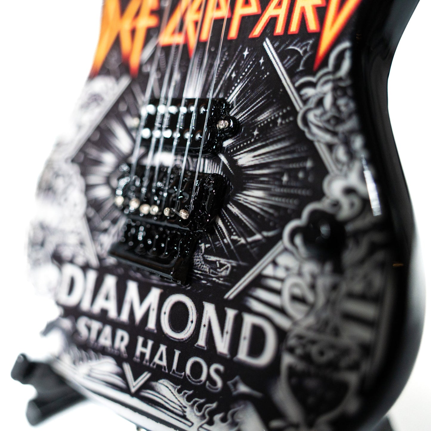 Def Leppard "Diamond" Collectible Miniature Guitar
