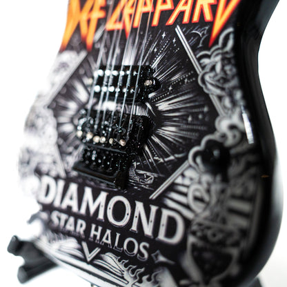 Def Leppard "Diamond" Collectible Miniature Guitar
