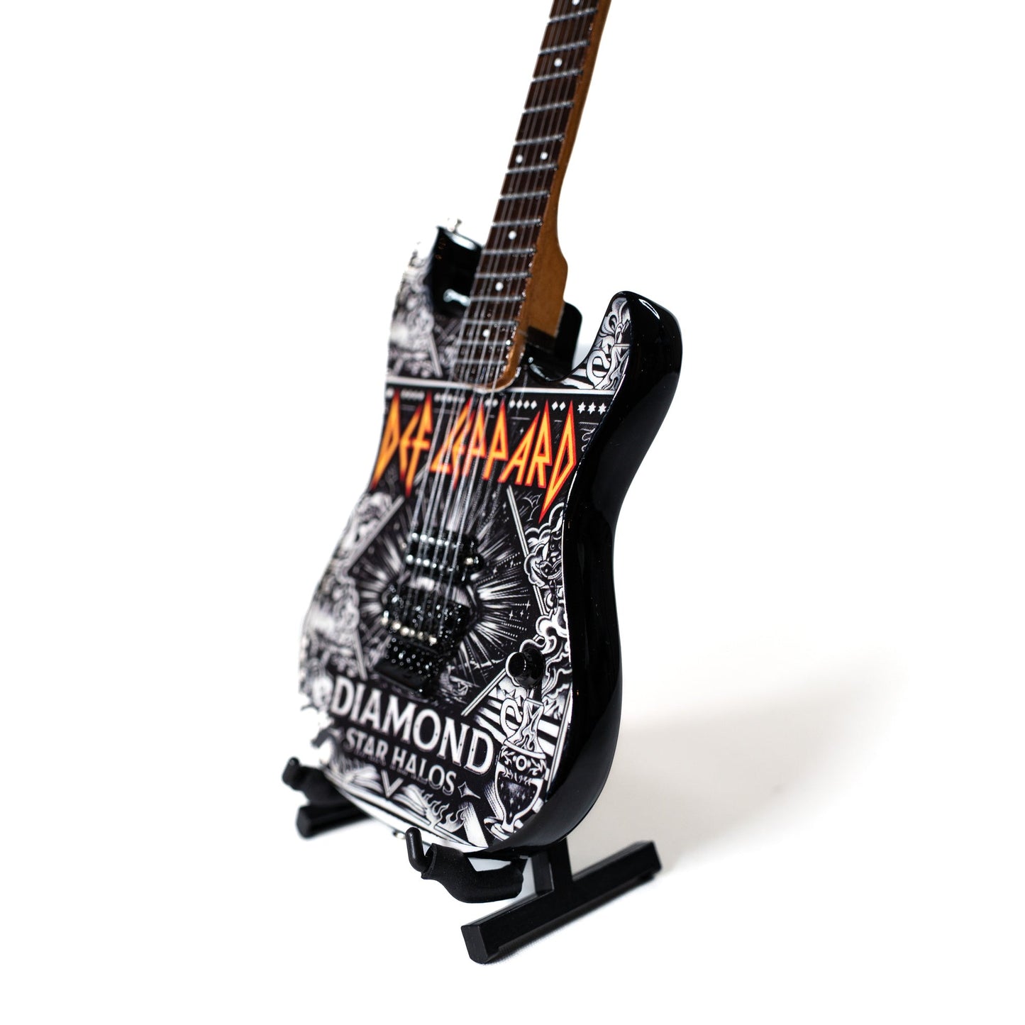 Def Leppard "Diamond" Collectible Miniature Guitar