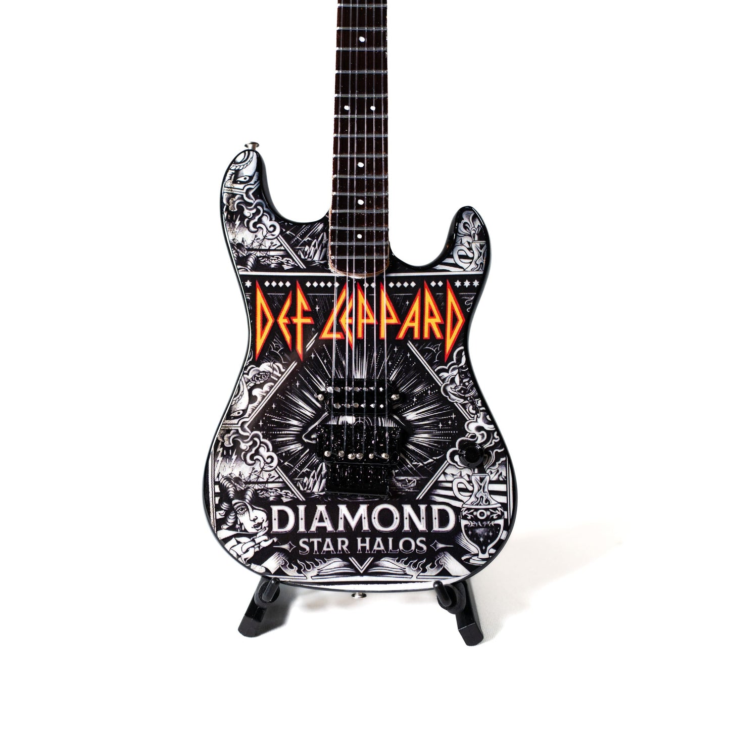 Def Leppard "Diamond" Collectible Miniature Guitar
