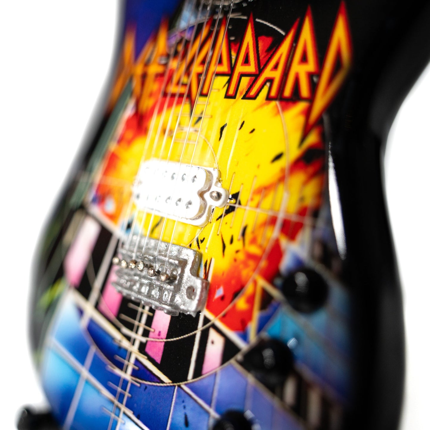Def Leppard’s “Pyromania” Collectible Miniature Guitar