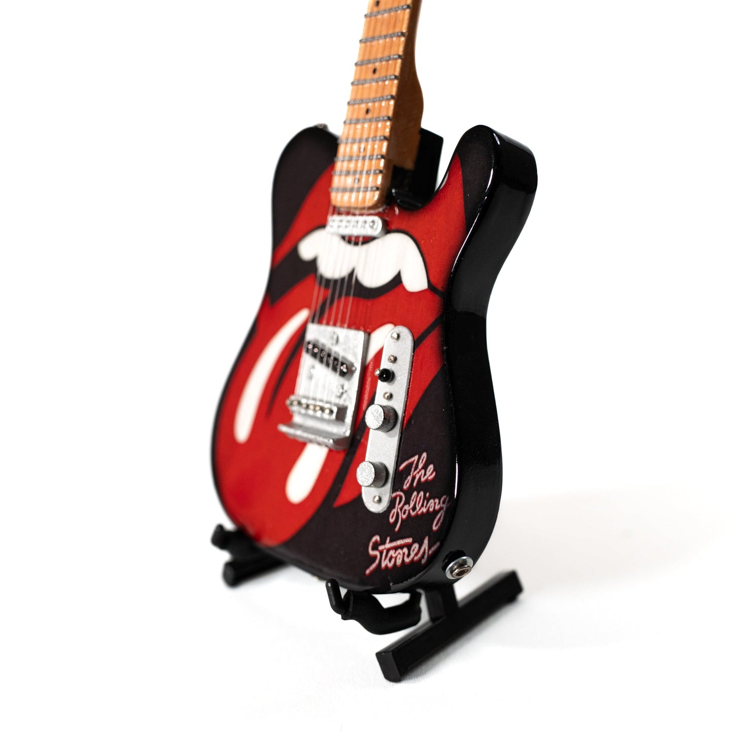 The Rolling Stones "Tongue and Lips" Collectible Miniature Guitar