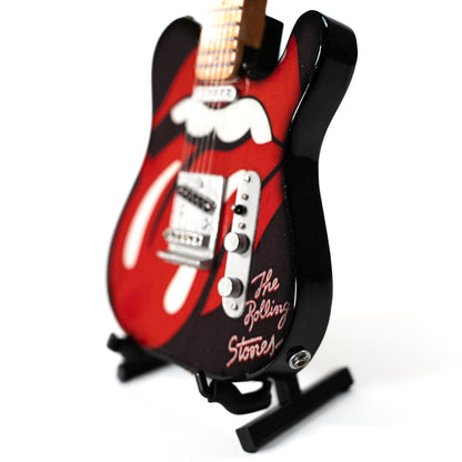 The Rolling Stones "Tongue and Lips" Collectible Miniature Guitar