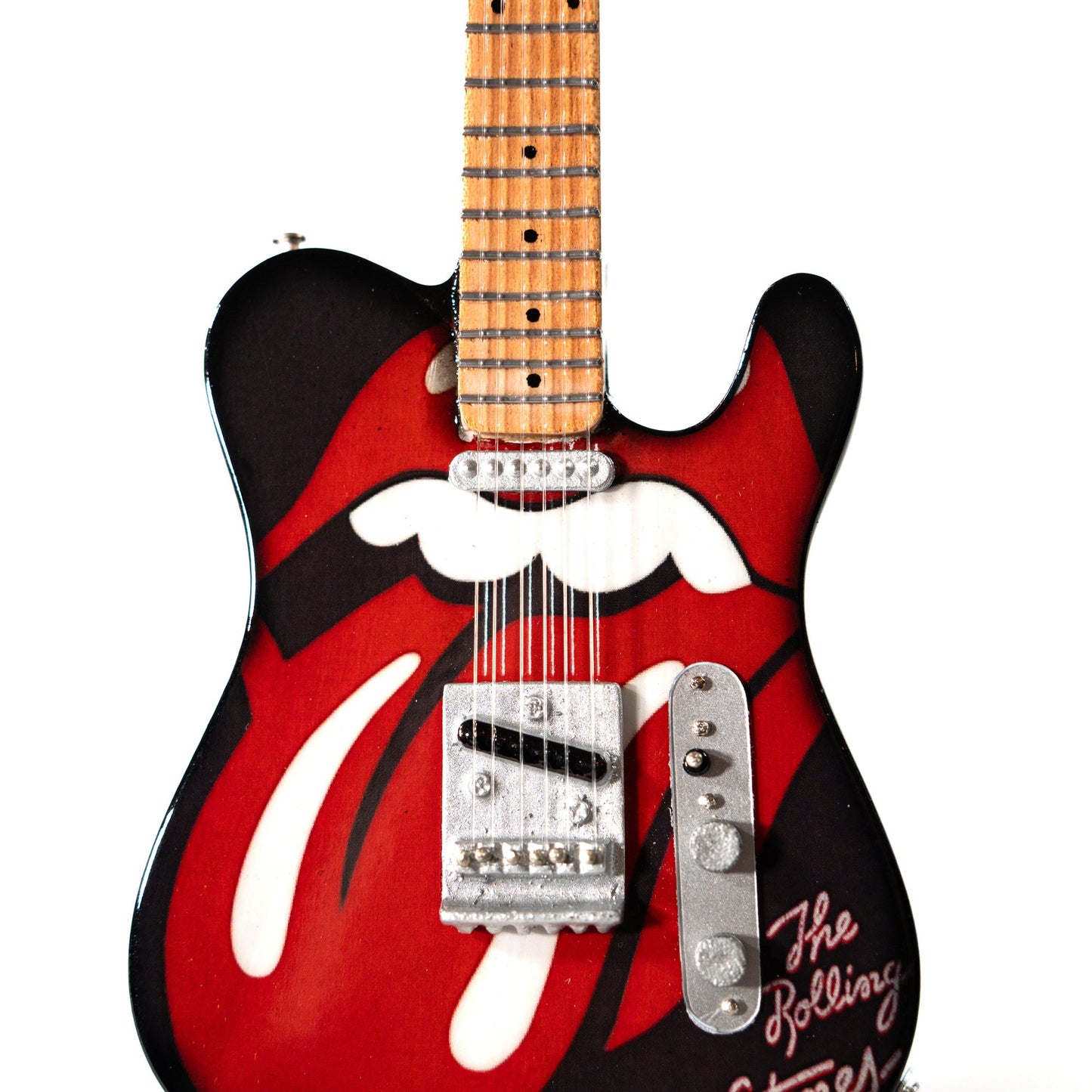 The Rolling Stones "Tongue and Lips" Collectible Miniature Guitar