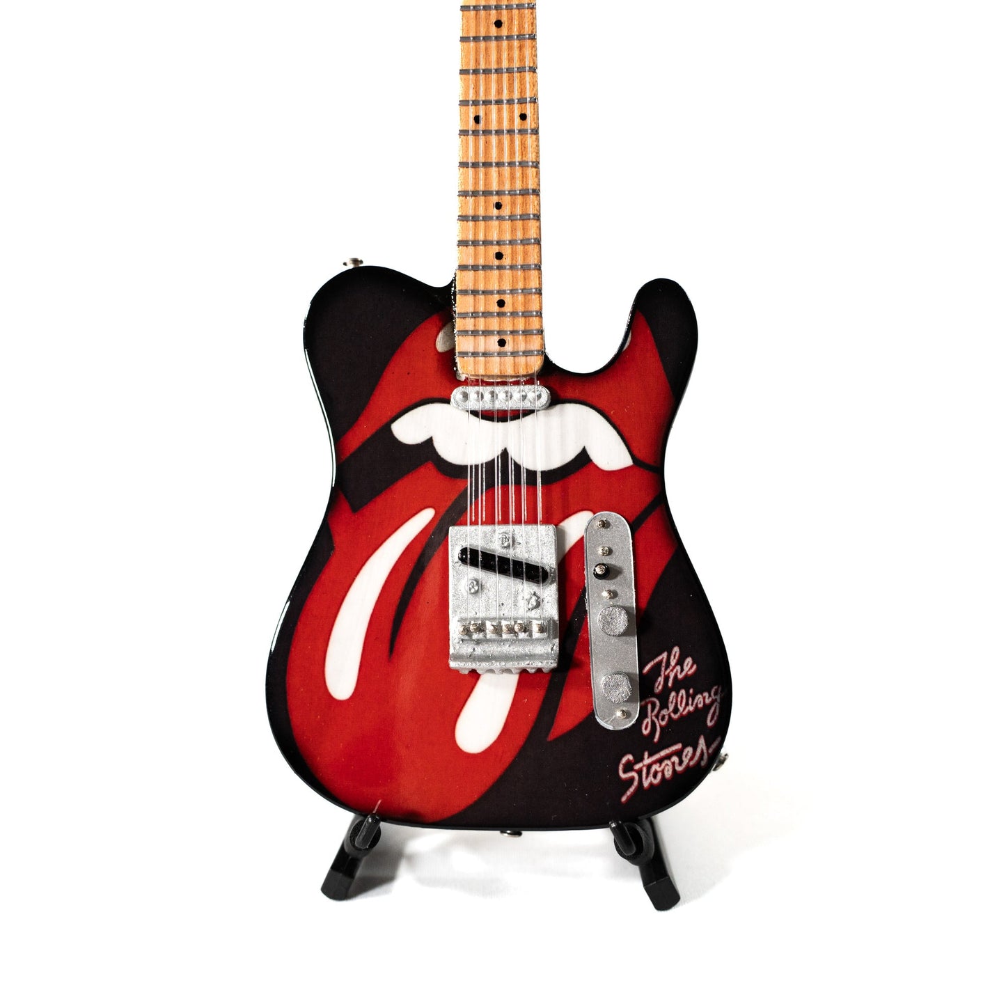 The Rolling Stones "Tongue and Lips" Collectible Miniature Guitar