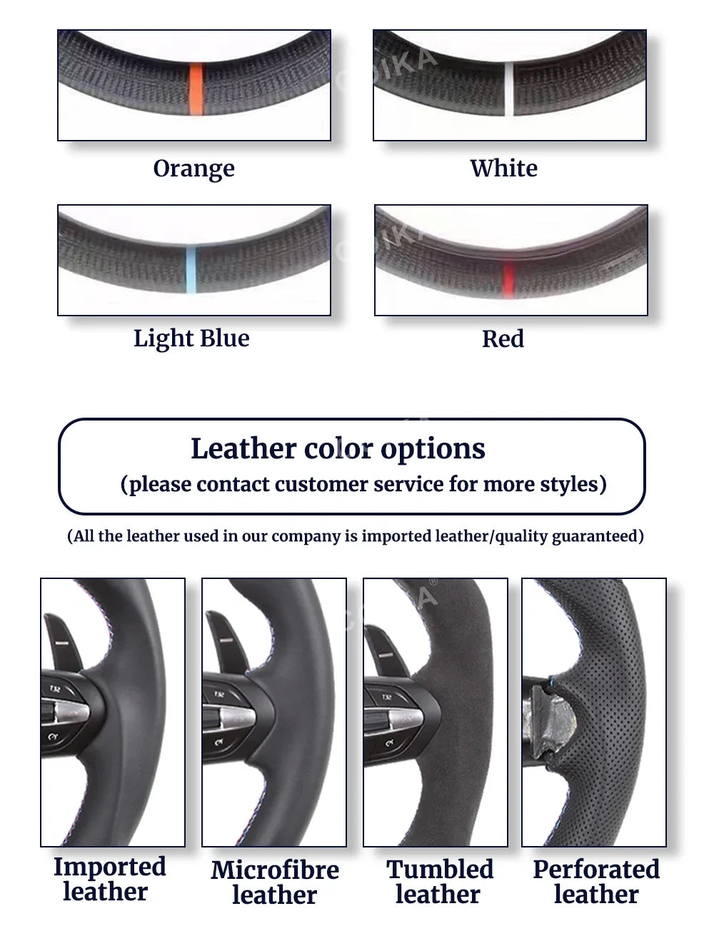 Interior M Series Leather Steering Wheel For BMW M3 M5 F20 F22 F23 F30 F33 F34 X1 F48 X5 F15 X3 F25 F80 E90 E70 E84 With Paddles