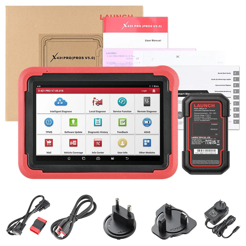 LAUNCH X431 PROS V 5.0 Diagnostic Tools OBD2 Car Scanner PRO V All System Diagnostic Automotive Tool ECU Coding 2024 New Version