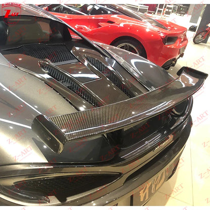 Z-ART 540 Dry Carbon Fiber Engine Cover for Mclaren 540 Carbon Fiber Engine Bonnet for Mclaren 570 Carbon Engine Hood for 570S