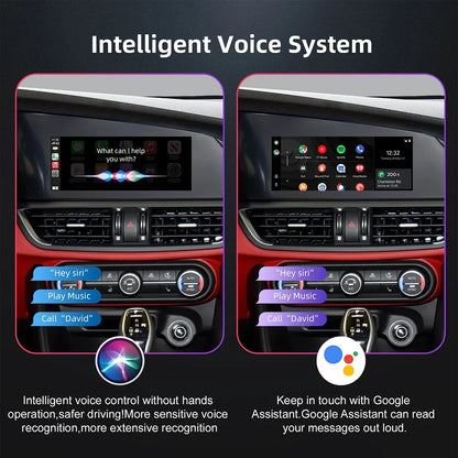 Wireless CarPlay Android Auto Retrofit Kit Decoder Box For Alfa Romeo Giulia Stelvio CarPlay Interface 2017-2020