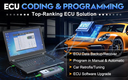 VXDIAG VCX SE J2534 Passthru Programmer OEM Reprogramming Diagnostic Tool for 11+ Brands for Mercedes Benz VW BMW JLR Porsche
