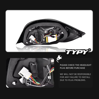 TYPY Car Tail Lights For BMW 5 Series E60 Taillight 2003-2009 LED LED Projetor Tail Lamp Daytime Running Light Auto Accessories