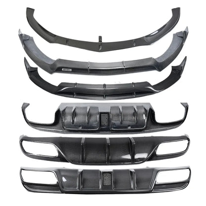 Suitable For Mercedes-Benz C-Class W205 C63 Coupe Modified Carbon Fiber Front Lip Front Shovel Side Skirt Tail Rear Lip Spoiler