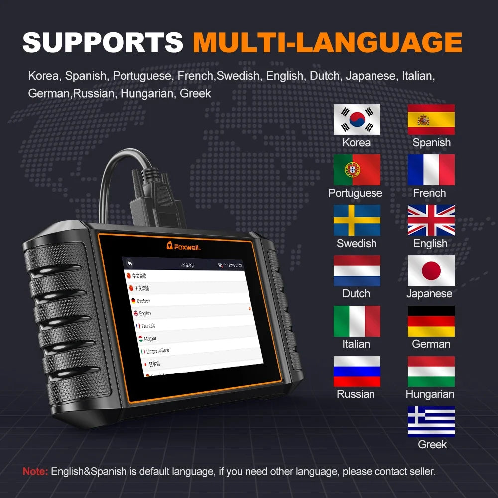 FOXWELL NT710 For VAG VW Audi Seat Bidirectional Car OBD2 Scanner Car Diagnostic ECU Coding All System A/F Adjust IMMO 30+ Reset