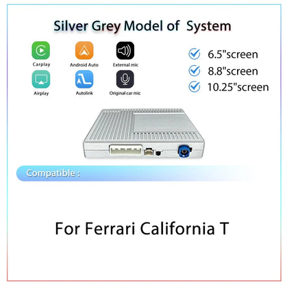 Wireless CarPlay 6.5" For Ferrari California T（15-18）Android mirror link AirPlay CarPlay function