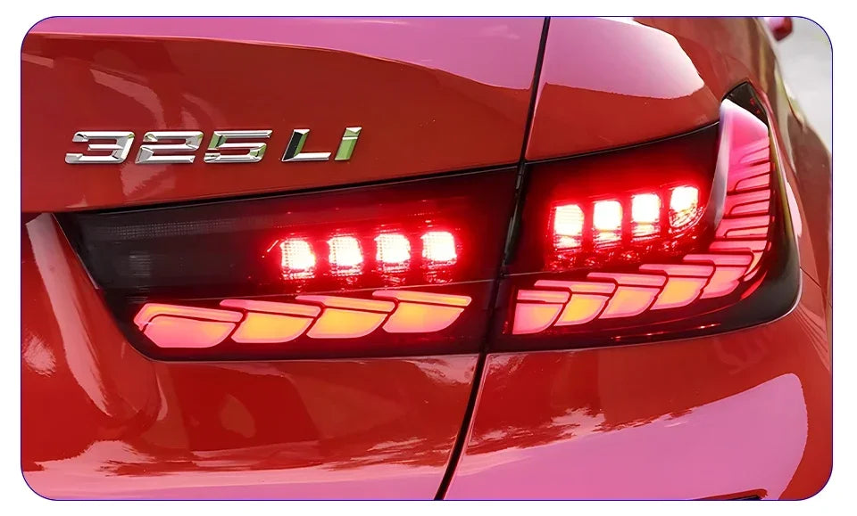 Car Taillights For BMW 3 Series G20 G28 320i 325i 330i 2020-2024 Upgrade LED Dynamic Dragon Taillight Accessories Assembly