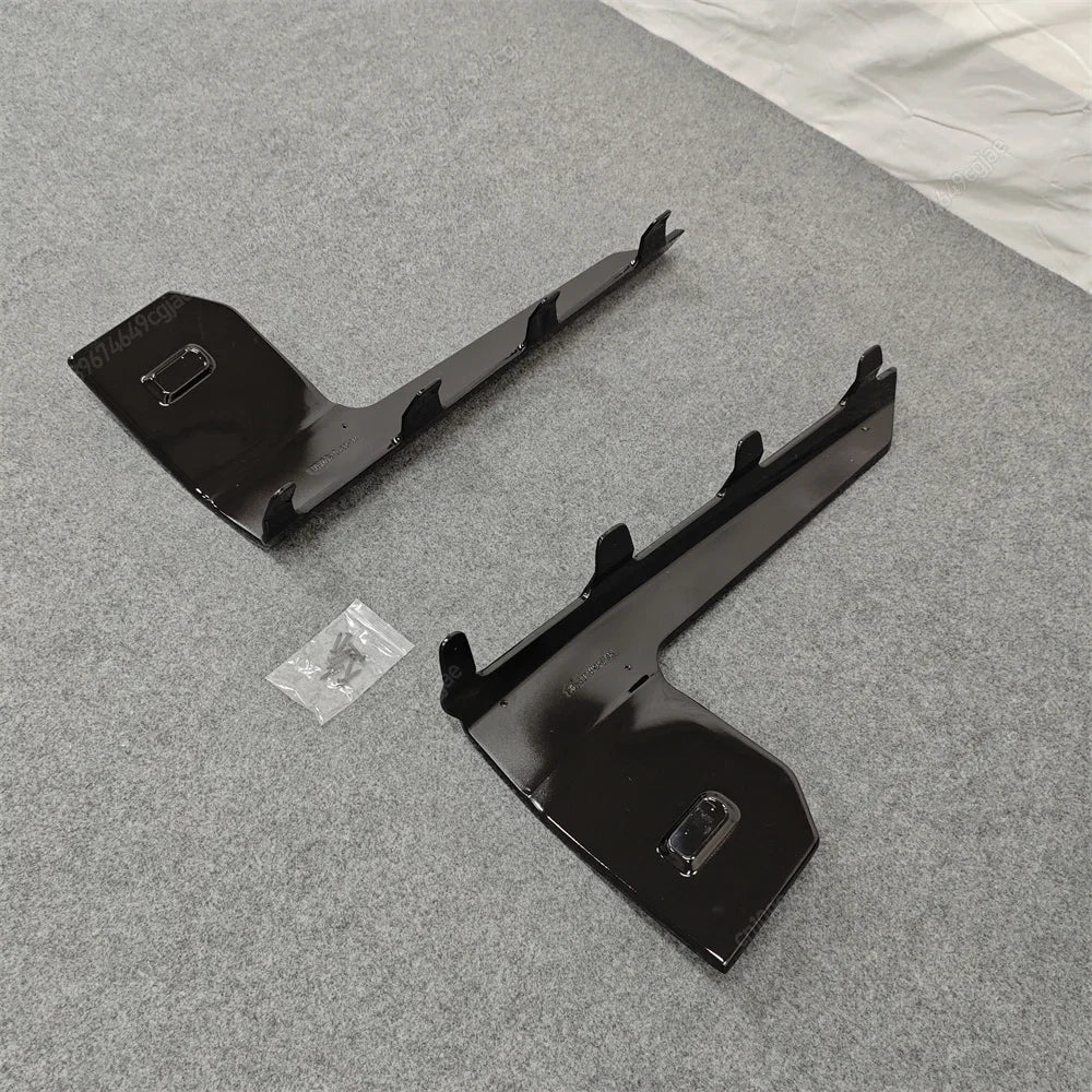 For BMW M2 G87 2023-2024 ABS Body Kits Black MP Style Car Side Skirts Lip Flaps Extension Rocker Splitters Diffuser Winglet Wing