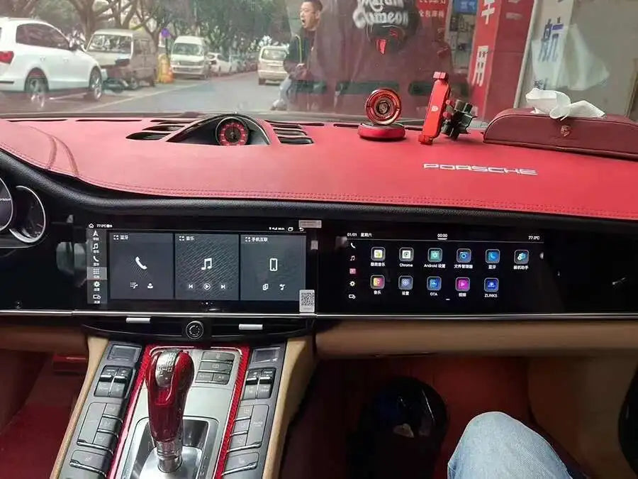 Android Dual Screen For Porsche Panamera 2010-2017 Intelligent System Navigation GPS Car Radio Multimedia Player Carplay Audio