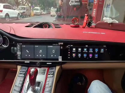 Android Dual Screen For Porsche Panamera 2010-2017 Intelligent System Navigation GPS Car Radio Multimedia Player Carplay Audio